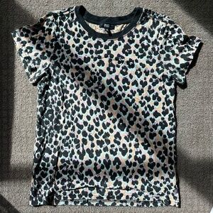 XS PAIGE Multi-Color Leopard Print T-Shirt